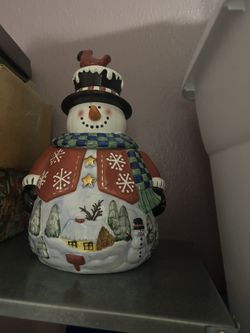 Christmas cookie jar
