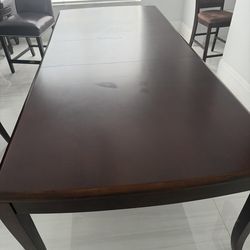 Dining room Table with Matching Buffet and Mirro