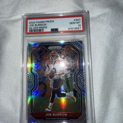Joe burrows rookie Silver Psa 10