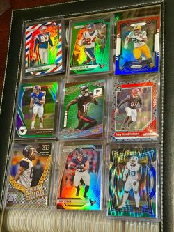 Wow 🤯! 9-Card NFL Prizm & Refractor Lot – Rookie, Green Wave, Silver & More !