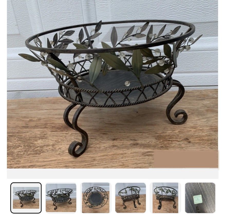 PartyLite Garden Lites 3 Wick Candle Holder Base Stand