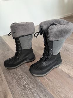 Size 6.5 UGG Tall Lace-Up Winter Snow Boots