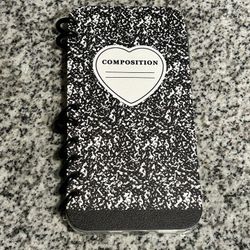 Composition Notebook Style iPhone 15 Max Phone Case