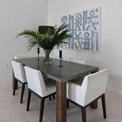 Crate & Barrel Dining Table. 72 X 38.