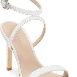 Stuart Weitzman Crystal Buckle 95 Sandal