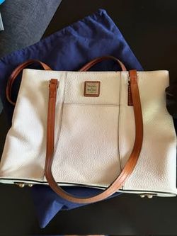 Dooney & Bourke White Pebbled Leather Tote