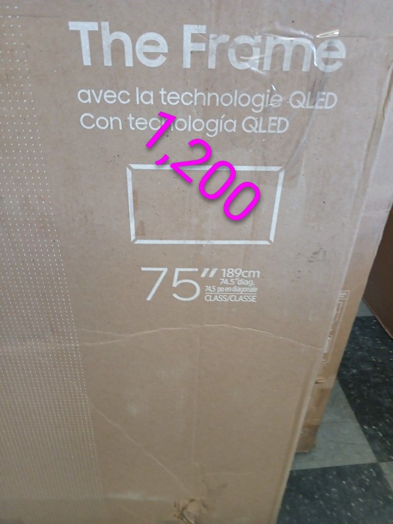 SAMSUNG 75'INCH QLED 4K THE FRAME TV LS03D