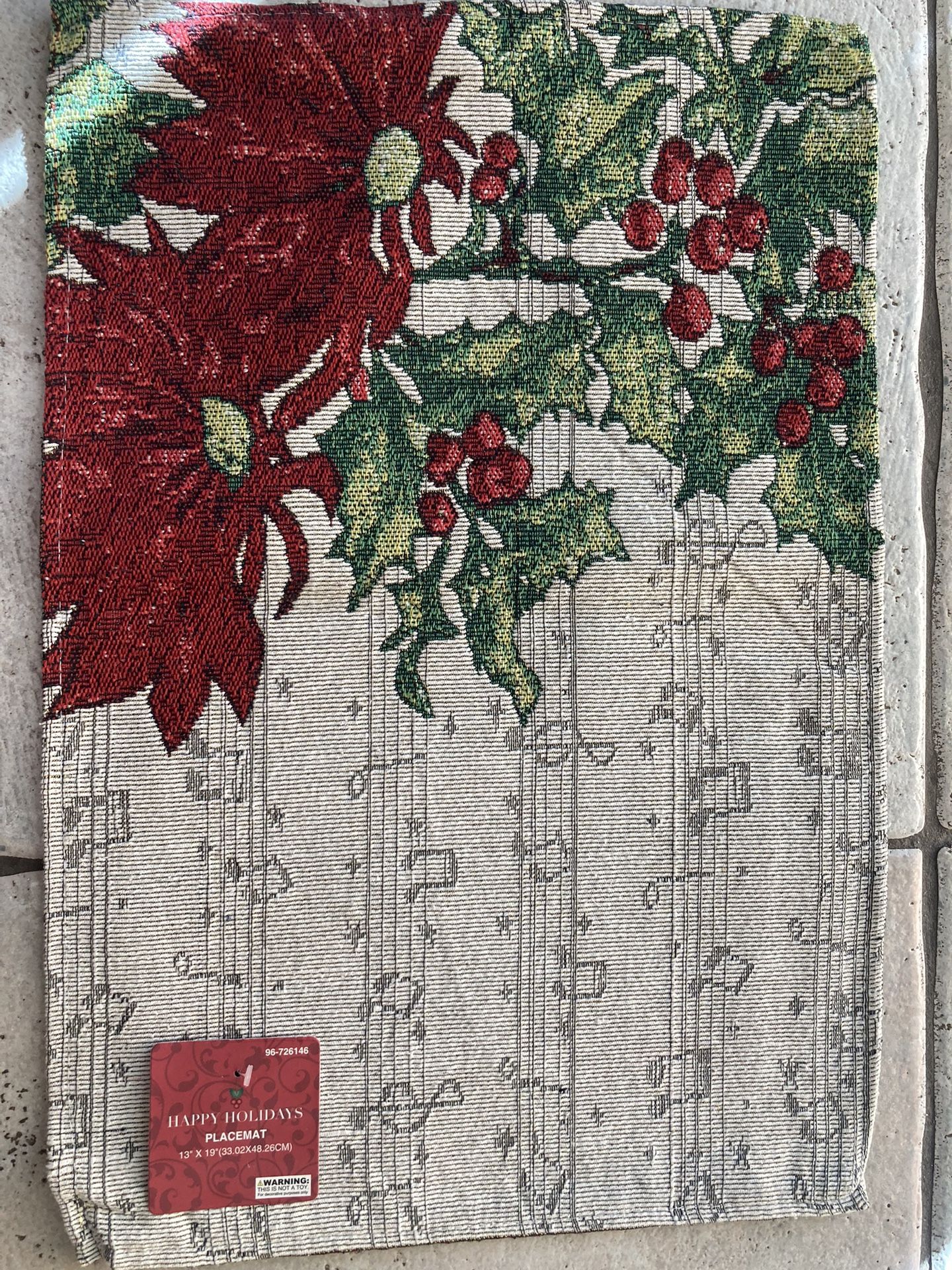 Christmas Tablescape 6 Pcs .