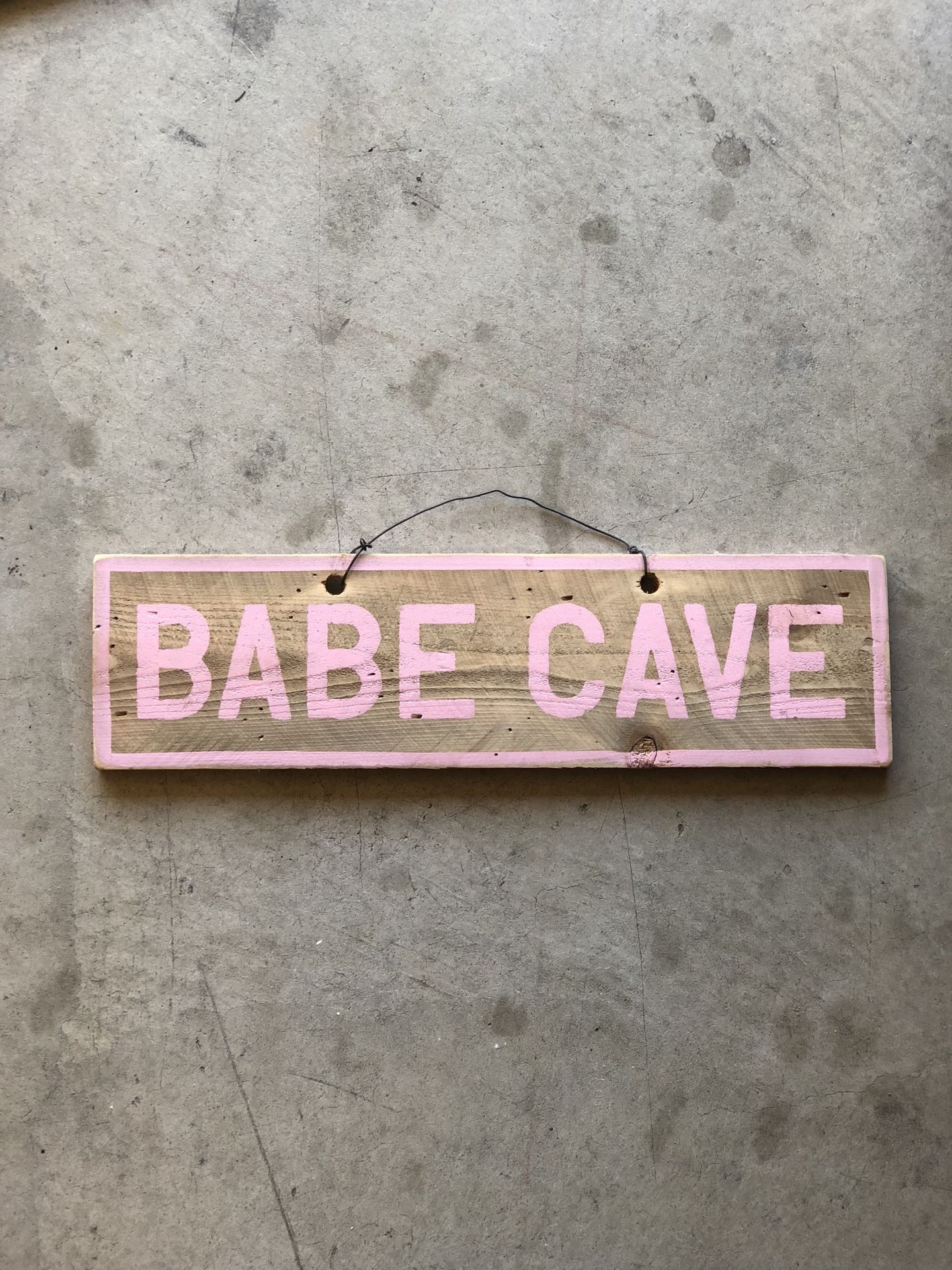 Babe Cave Wooden Sign from Brandy Melville