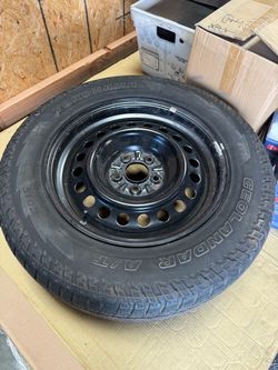Toyota Steelies Wheel w/ Tire 235/65/17 Spare 5x114.3 Yokohama Geolandar