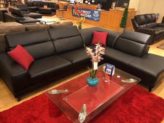 Black sectional sofa