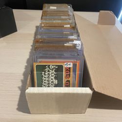 130 Baseball Card Stars - All On Hard Plastic Cases
