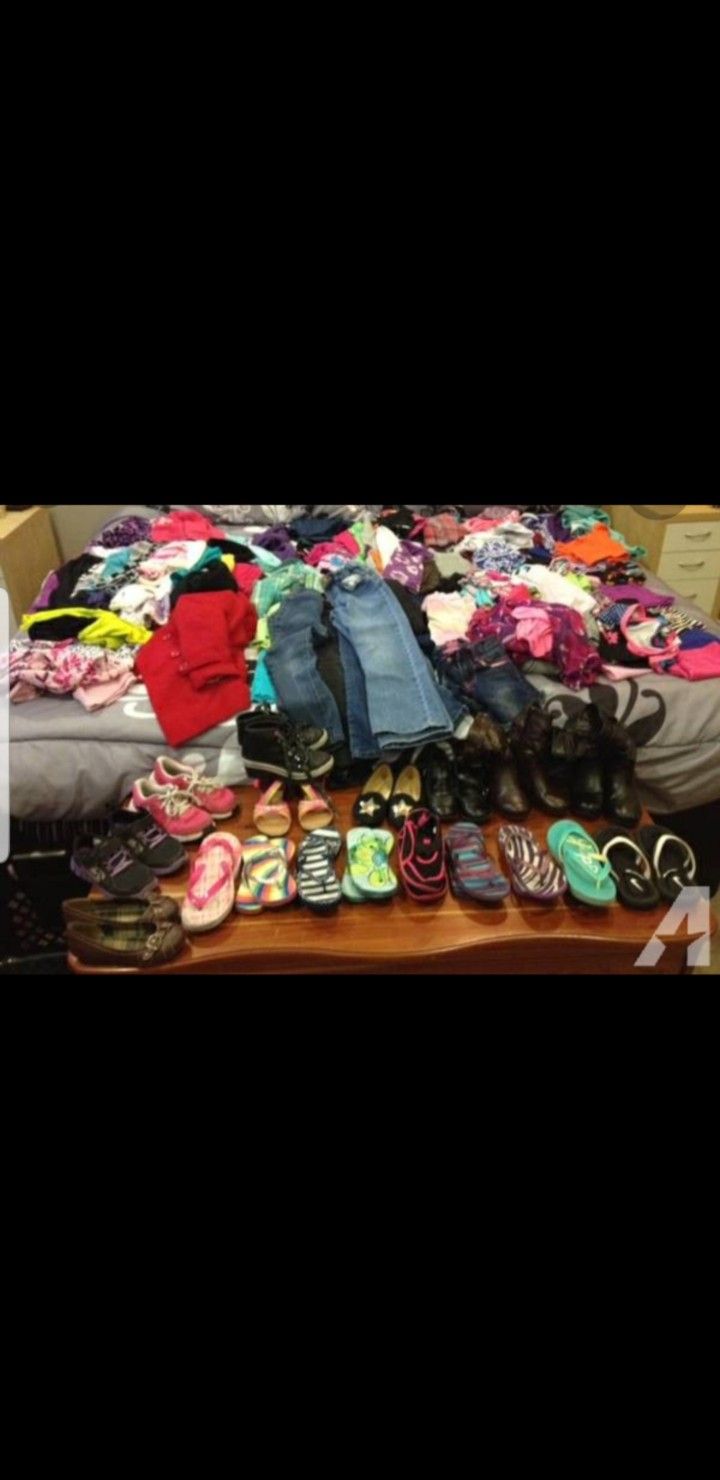 Lot Of Clothes And Shoes