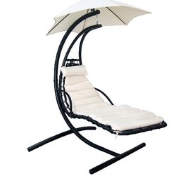 Island Retreat Hanging Lounge Chair W/ Shade