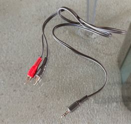 AUX Headphone RCA Audio Music Cable Connect Phone To Stereo Receiver MP3 Player