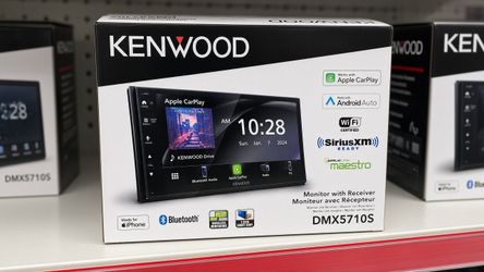 Kenwood Double Din Touchscreen Stereo WiFi Wireless Apple Carplay & Android Auto Sirius Ready Maestro iDatalink Bluetooth USB Am Fm Radio Tuner DMX571
