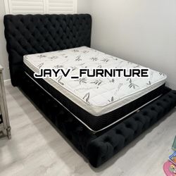 New Queen Bed Frame With Mattress 