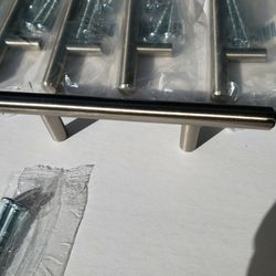3" On Center Satin Brushed Nickels Cabinet Pulls