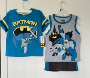 New Batman 3 Pcs Set Size 3T 4T.     $15. Each Set 