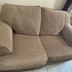 Brown Couch , 2 Seater .