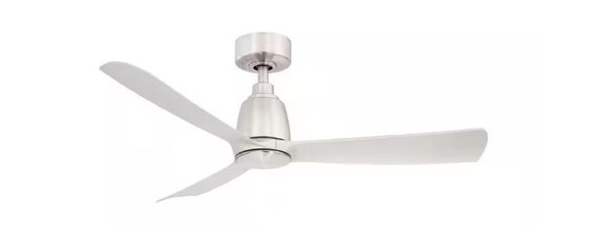 Fanimation Kute 44 in. Indoor/Outdoor Brushed Nickel Ceiling Fan with Remote Control and DC Motor