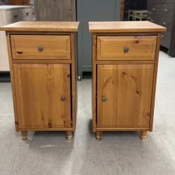 2 Wood Nightstands/ Nightstand Set / End Tables / Side Tables 