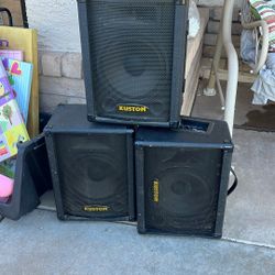 Kustom 3 speaker set 