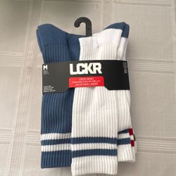 LCKR crew socks 6 pack |  Size 5Y-7Y
