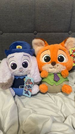 Miniso Zootopia Popup Plushies Nick Wilde & Judy Hopps
