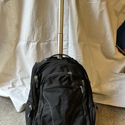Ebags Backpack Carry Wheeler With Extended Handel 
