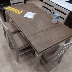 *Labor Day Now*---Jessica Storage Dining Table Sets W/6 Chairs---Delivery And Easy Financing Available 