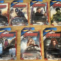 Hot Wheels Avengers Age of Ultron lot of 7