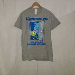 New Disney Monsters Inc. We Scare Because We Care T Shirt 