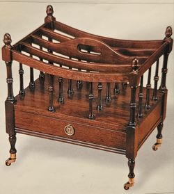 Vintage Mahogany Canterbury Rack