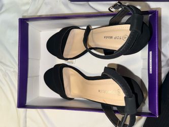 Women black heels size 8 $25 OBO