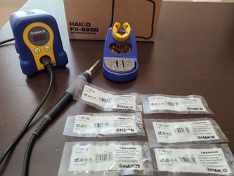 Hakko FX-888D (used) and brand new 6 type of tips