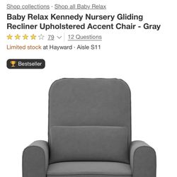 Baby Relax Kennedy Nursery Recliner 