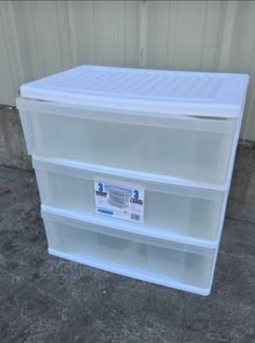 3 Plastic Drawers