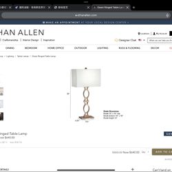 Table Lamps. Ethan Allen
