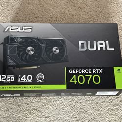 Nvidia Asus RTX 4070 Graphics Card