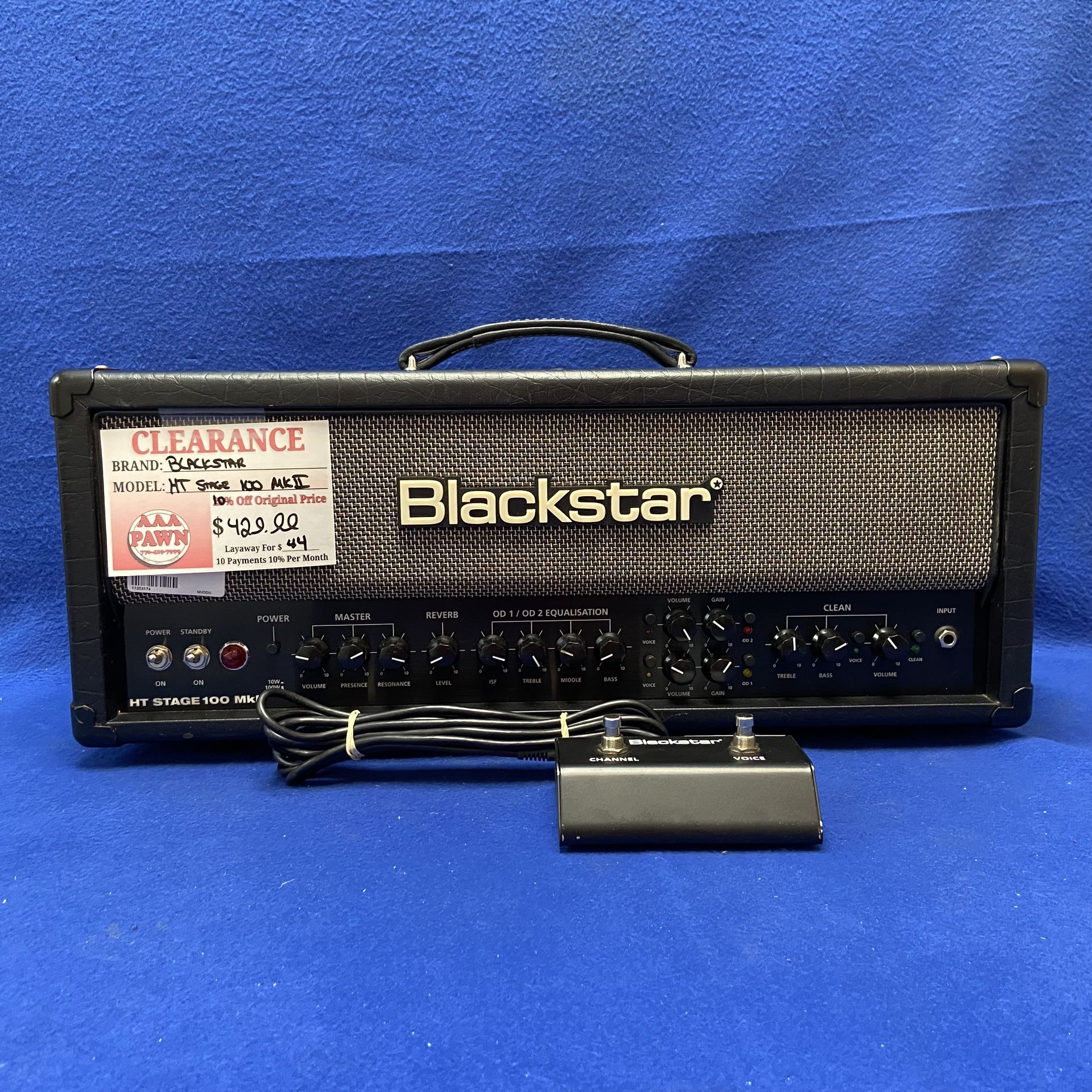 Blackstar Ht Stage 100 Mkii 119106-Va Tube Amp Head 11053174