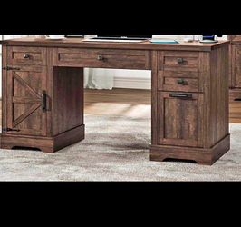 Rustic Farmhouse Wood executive Desk