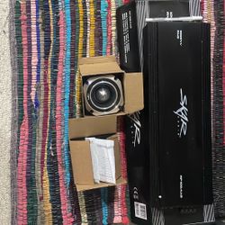 Skar Audio 3500 Watt Amp +1000 Watt Amp + 1 15 Inch Subwoofer With Wiring Kit And 2 Tweeters