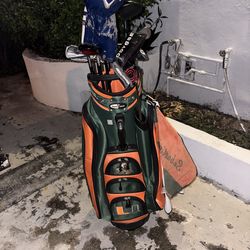 Miami hurricanes golf bag
