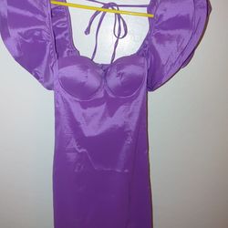 Fashion nova 🟣 purple dress size Large