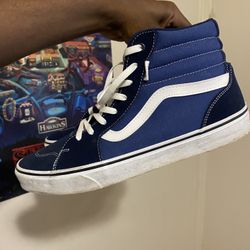 High Top Navy Blue Vans 