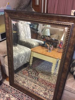 Beautiful large frame wall mirror. See all my listings.