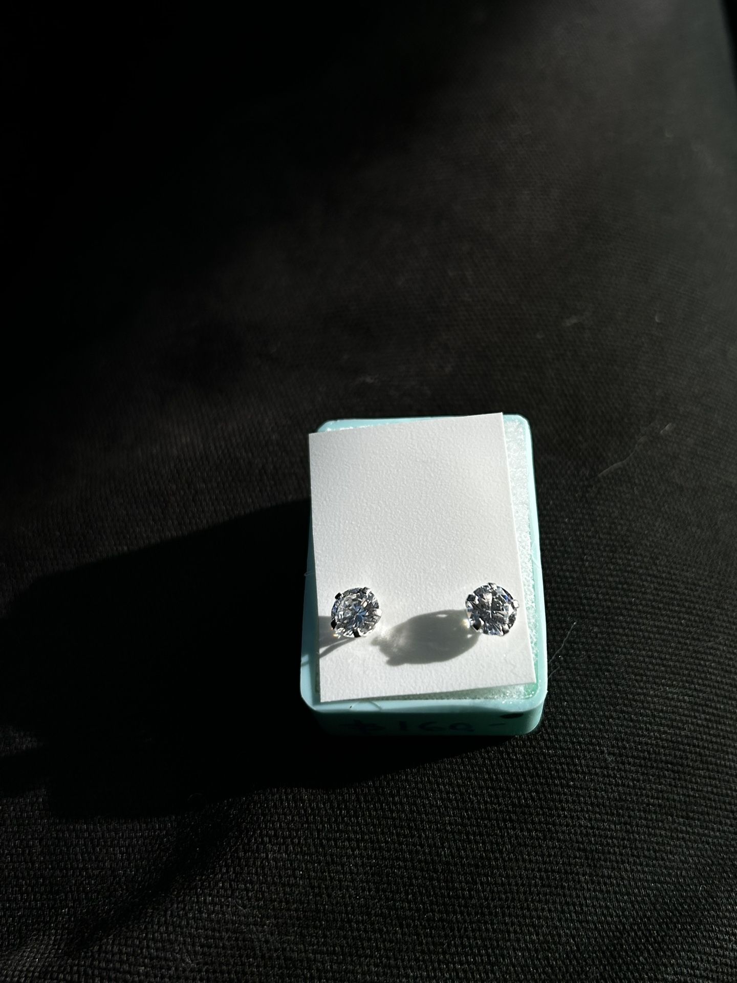 Real silver crystal earrings