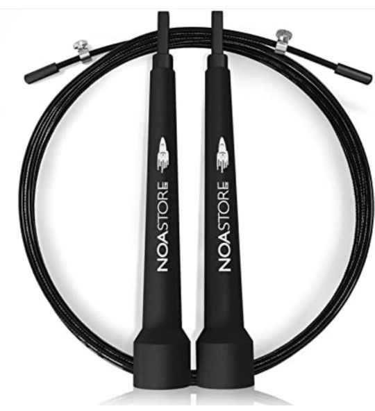 Noa Store 10 ft Adjustable Skipping Jump Rope, Speed Rope Ideal for Aerobic Exercise, Speed and Endurance Training, Fitness, Gym, Boxing, MMA Unisex
