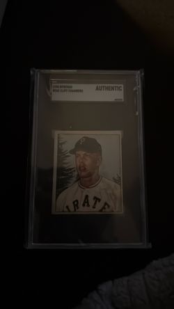 Cliff Chambers rookie card 1950 bowman bubble gum graded authentic